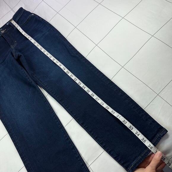 J. Crew Jeans Womens 29 Blue Slim '03 Dark Wash 5 Pocket Mid Rise Penny Basil - Picture 14 of 15